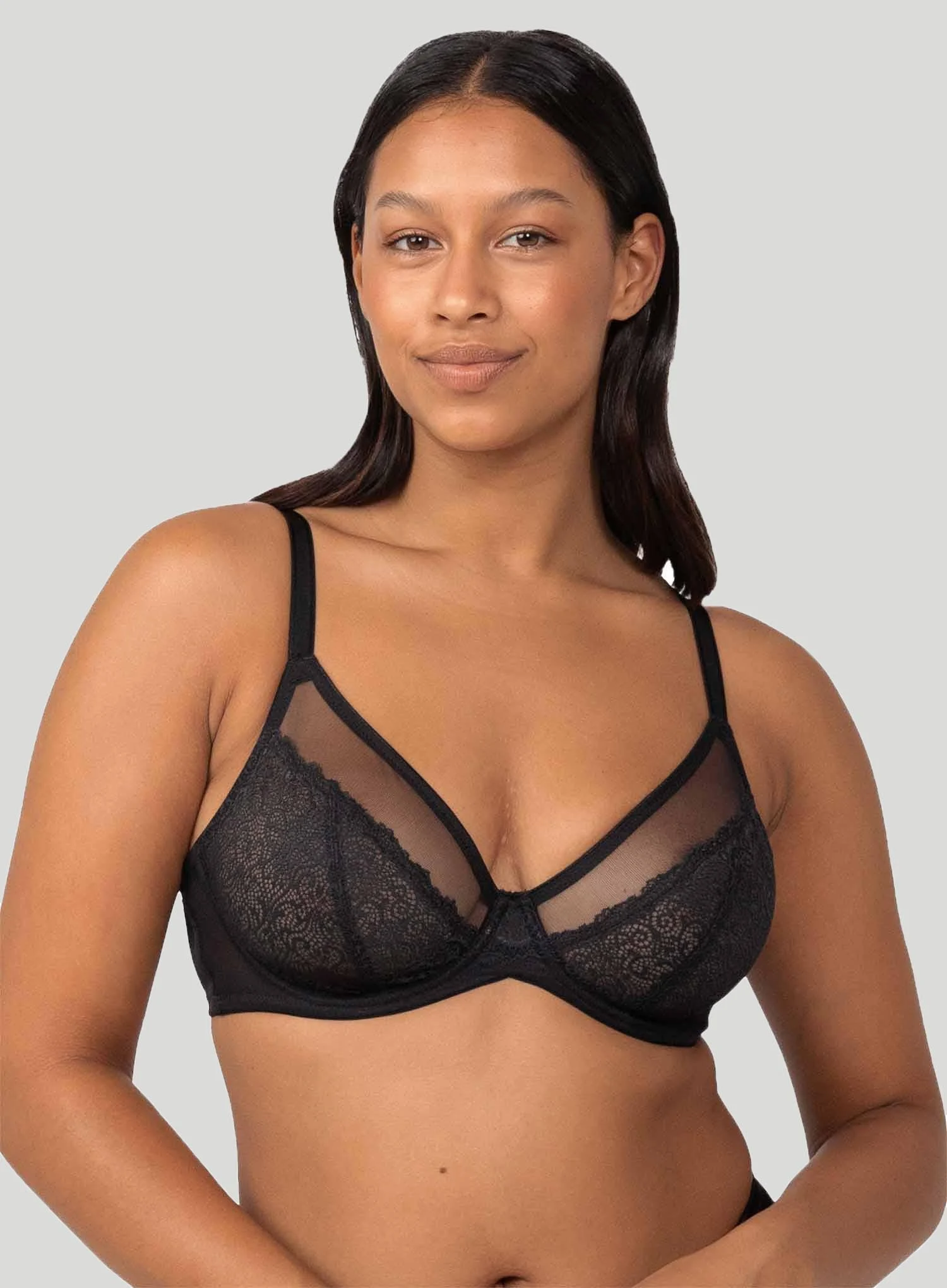 Triumph: Sheer Minimiser Bra W Black