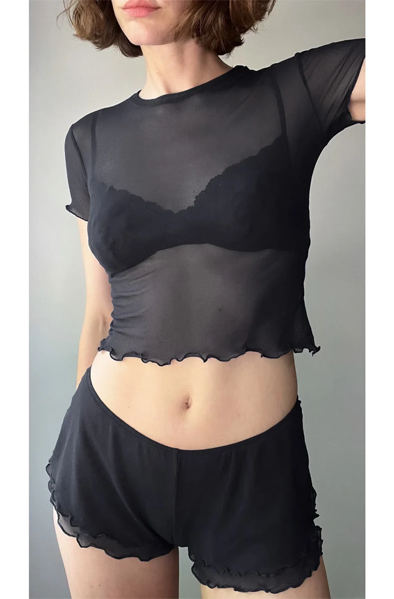 Tulle Baby Tee