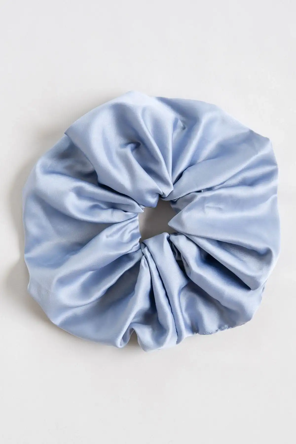 Upcycled Big Scrunchie in Blue