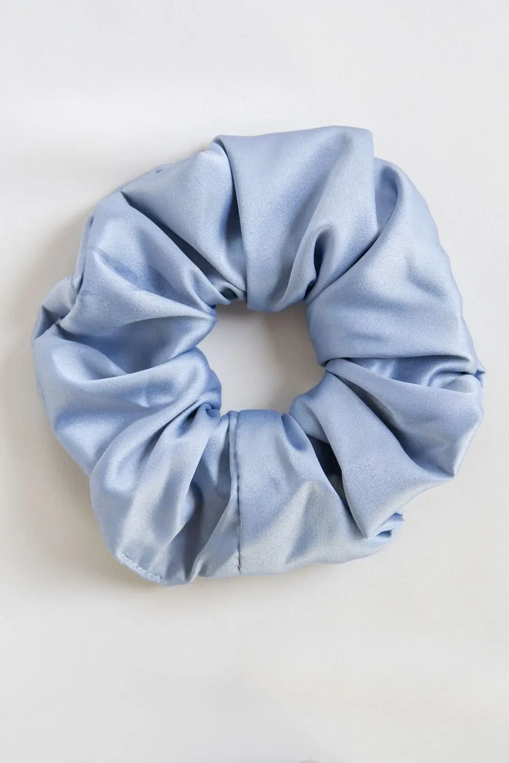 Upcycled Blue Scrunchie