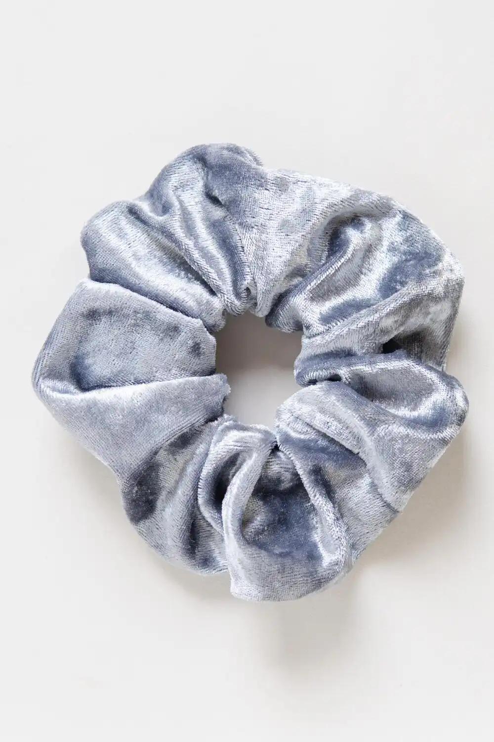 Upcycled Blue Velvet Scrunchie