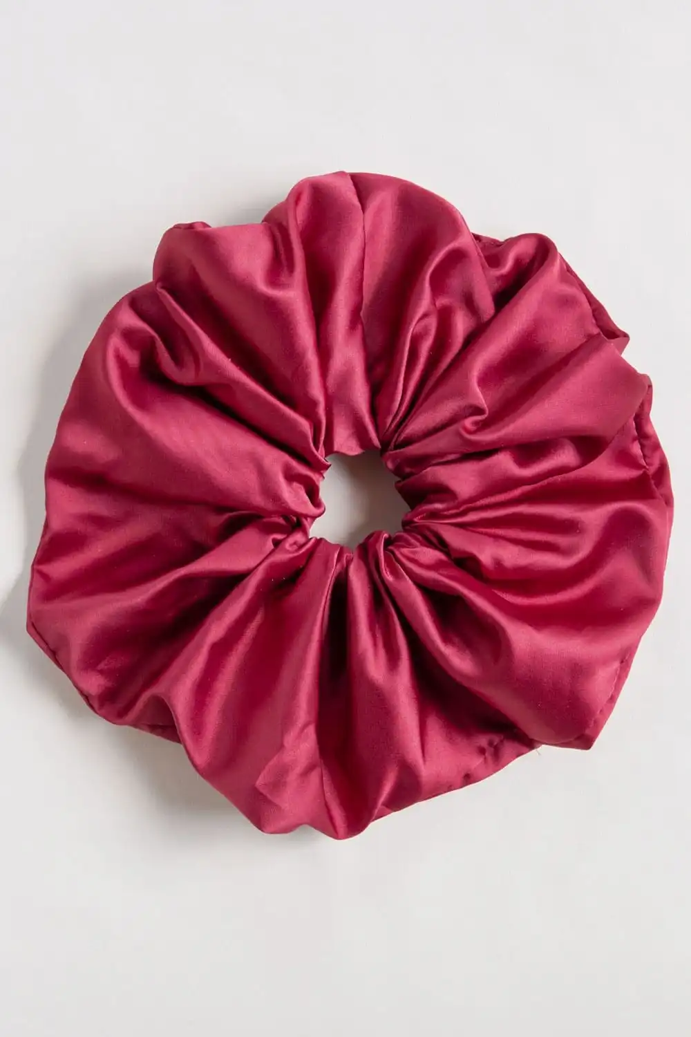 Upcycled Giant Scrunchie in Burgundy