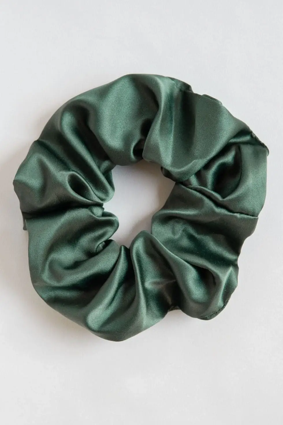 Upcycled Green Scrunchie