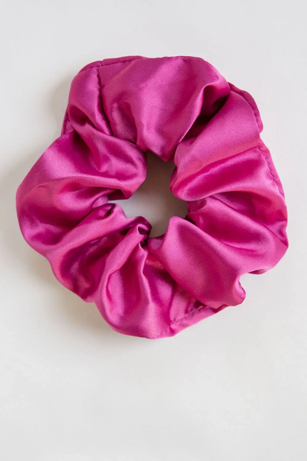 Upcycled Hot Pink Scrunchie