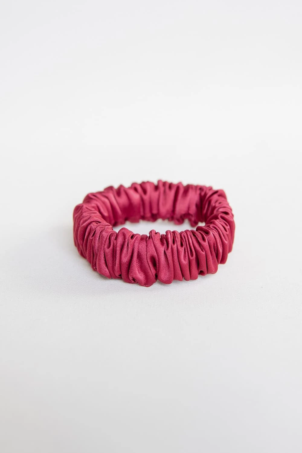 Upcycled Mini Scrunchie in Burgundy