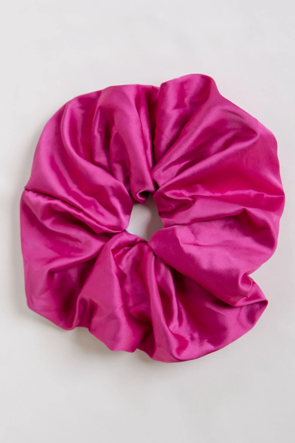 Upcycled Oversized Scrunchie in Hot Pink