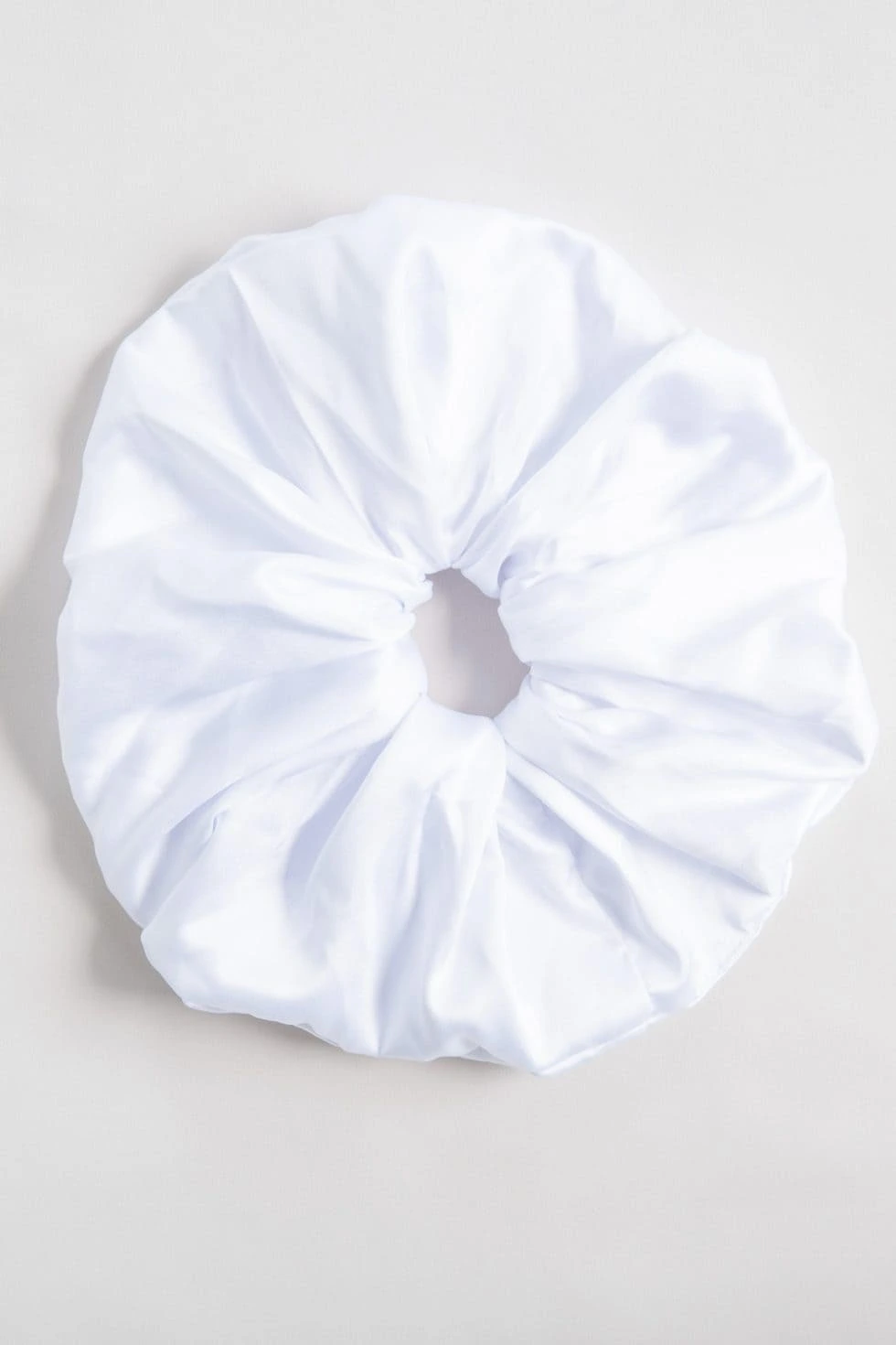 Upcycled Oversized Scrunchie in White