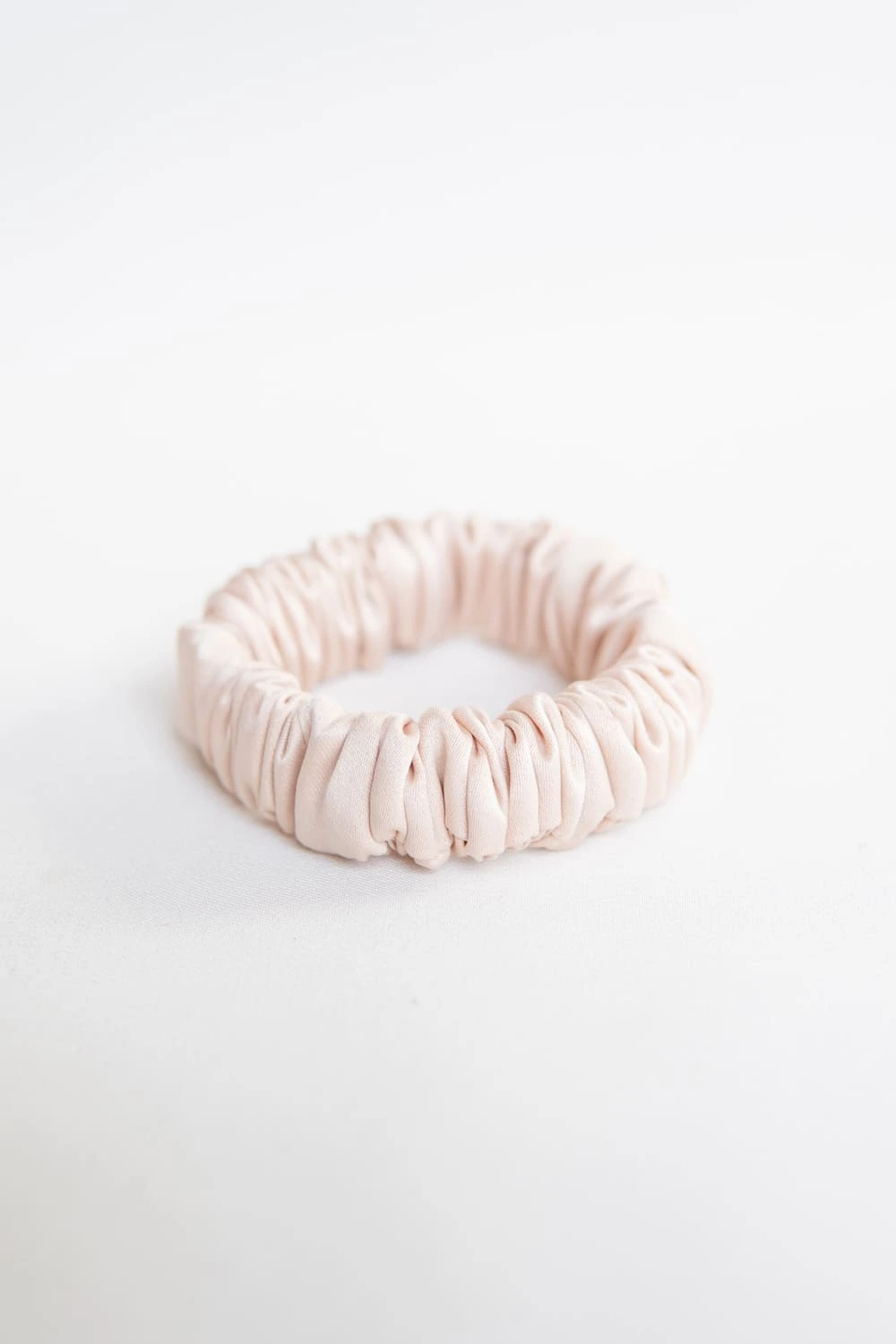 Upcycled Small Scrunchie in Beige
