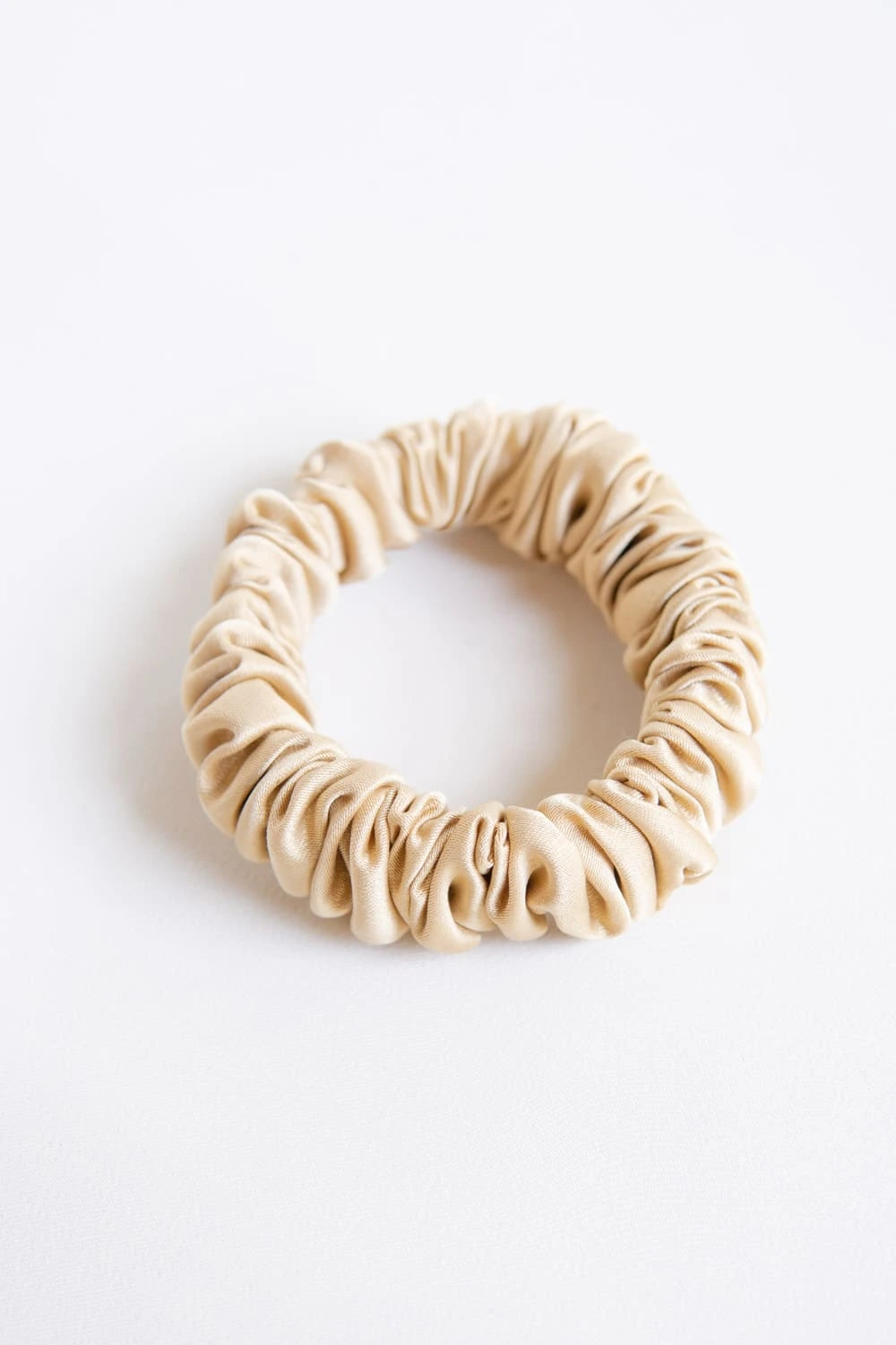 Upcycled Small Scrunchie in Gold