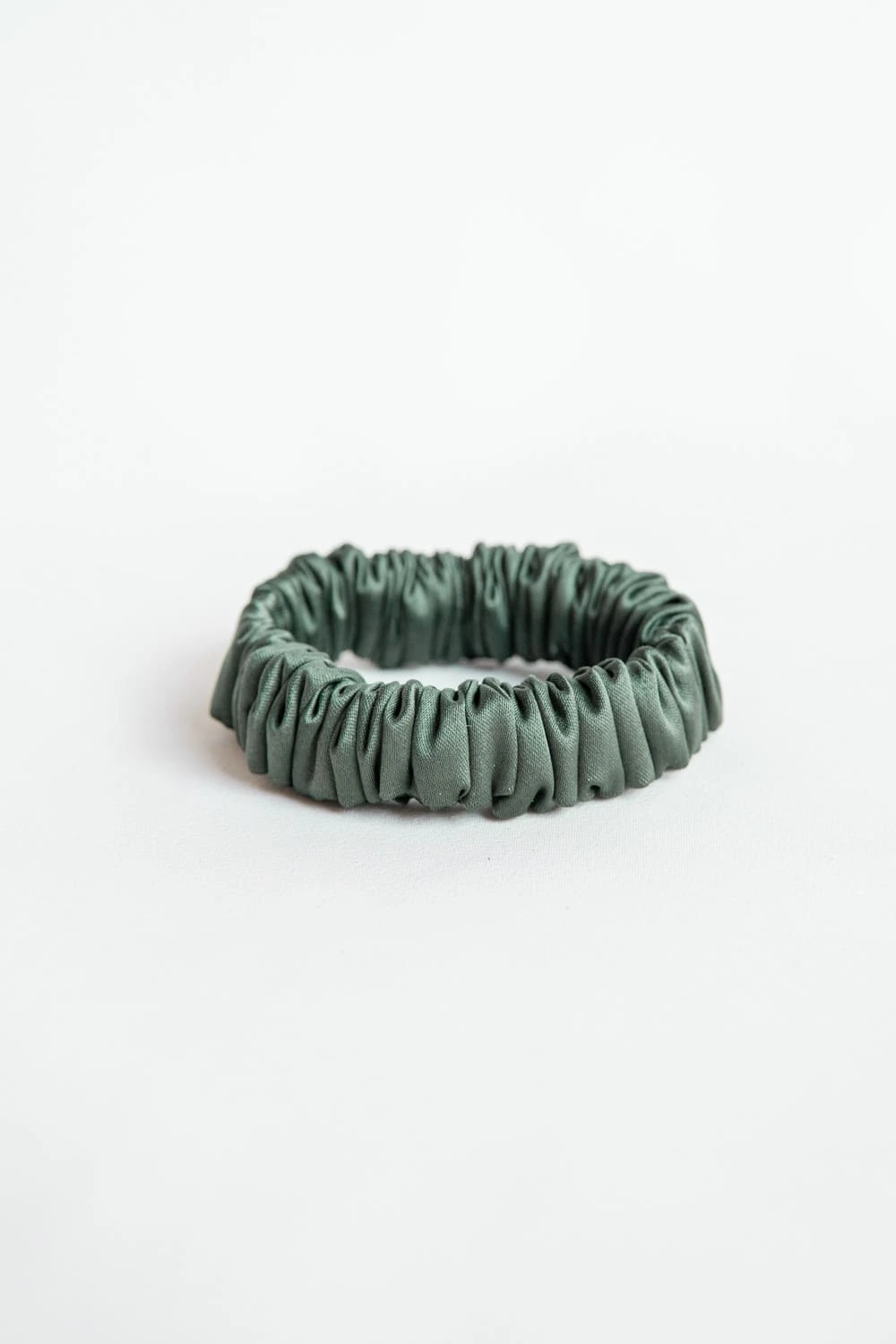 Upcycled Small Scrunchie in Green