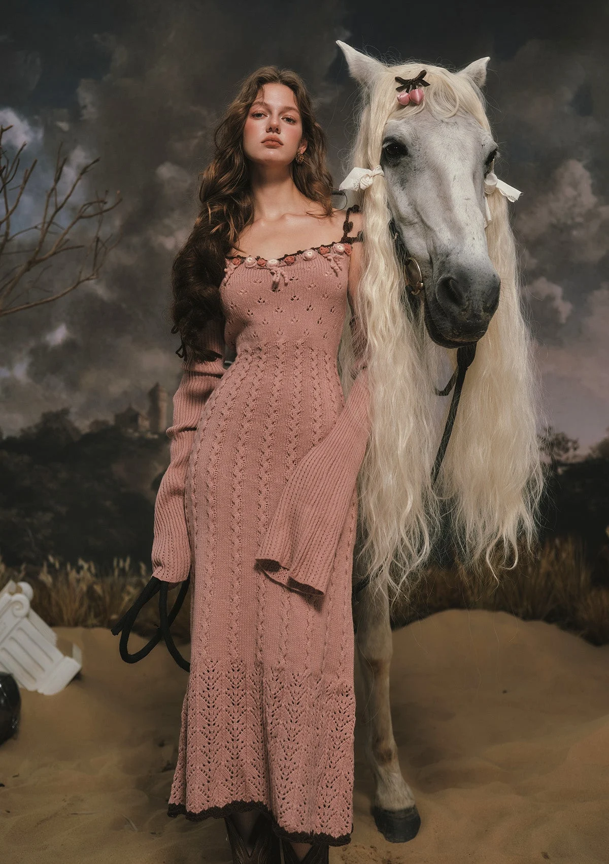 （US Exclusive）Floral Juliette Knitted Dress