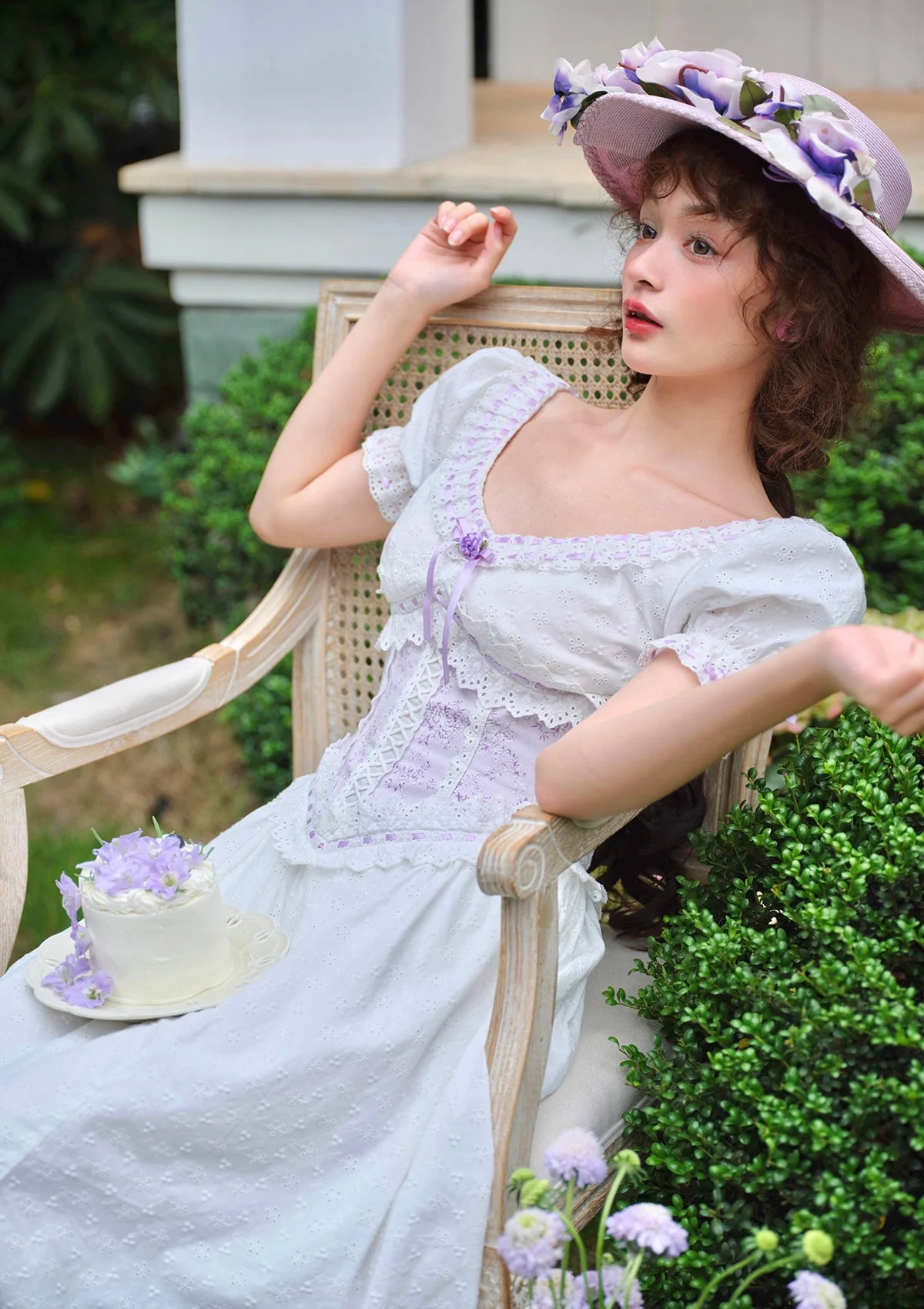 （US Exclusive）Love of the Purple Taro Corset Dress