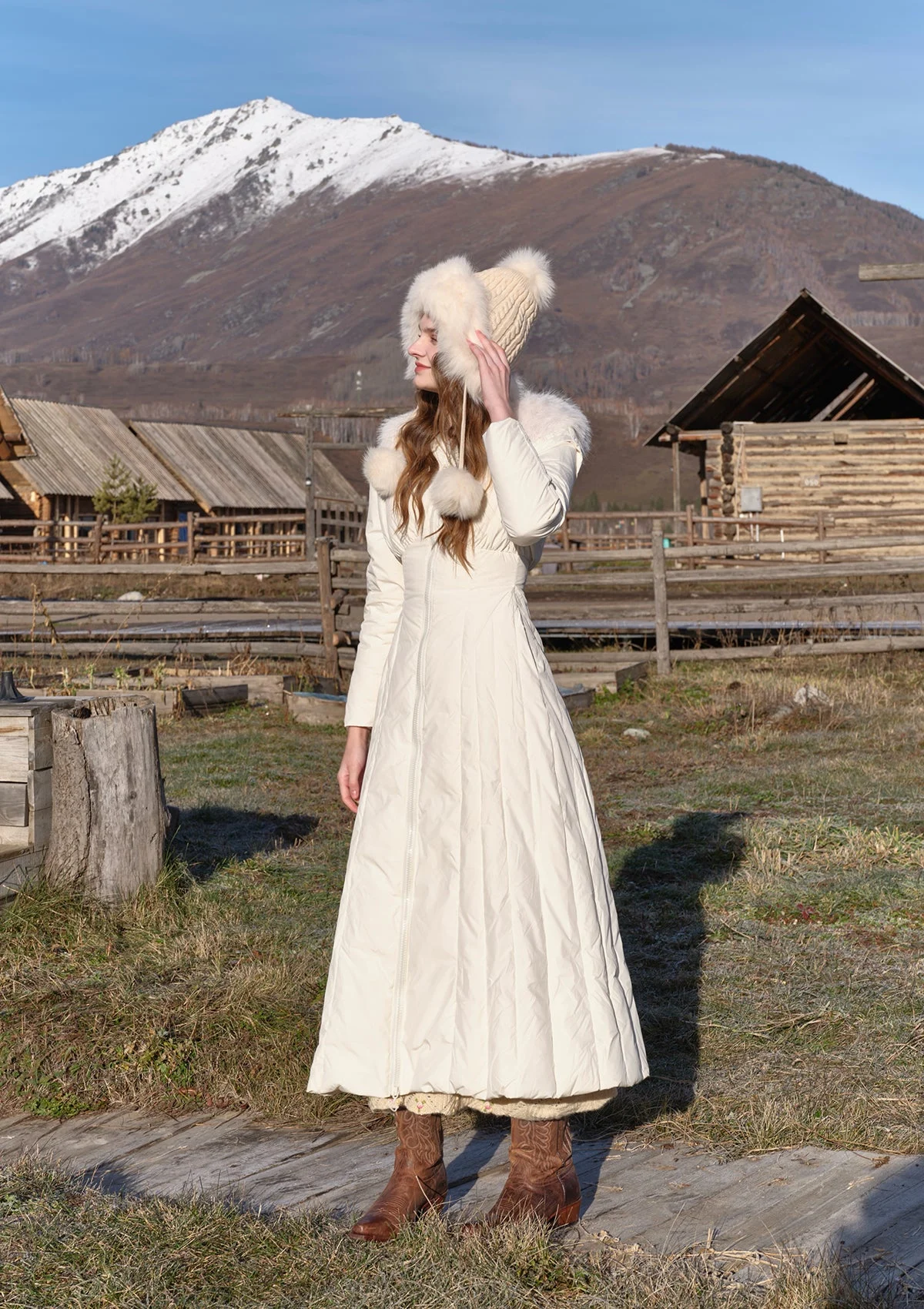 (US Exclusive)Paper Feather Down Coat(White)