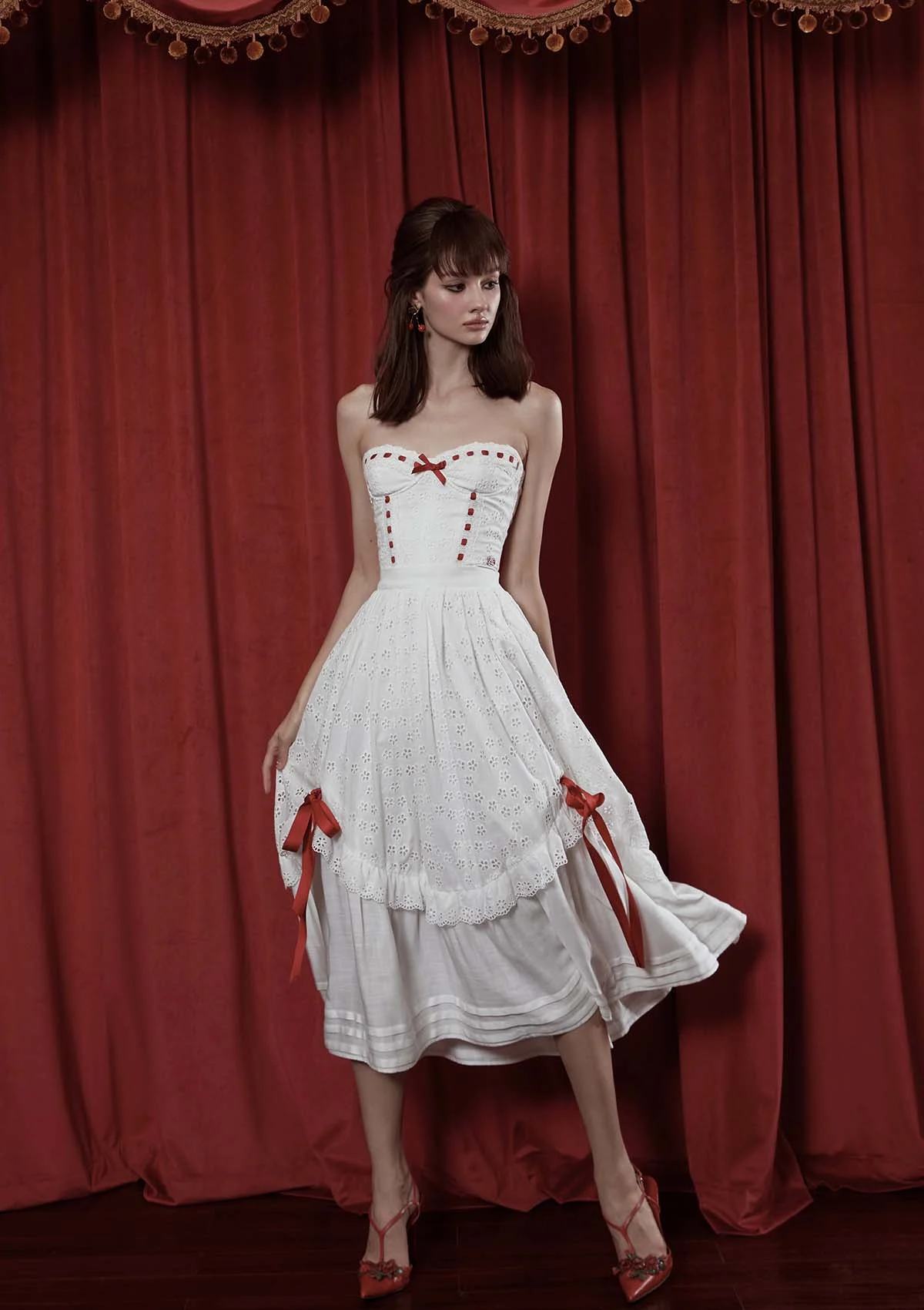 (US Exclusive)The Red Ballroom Skirt