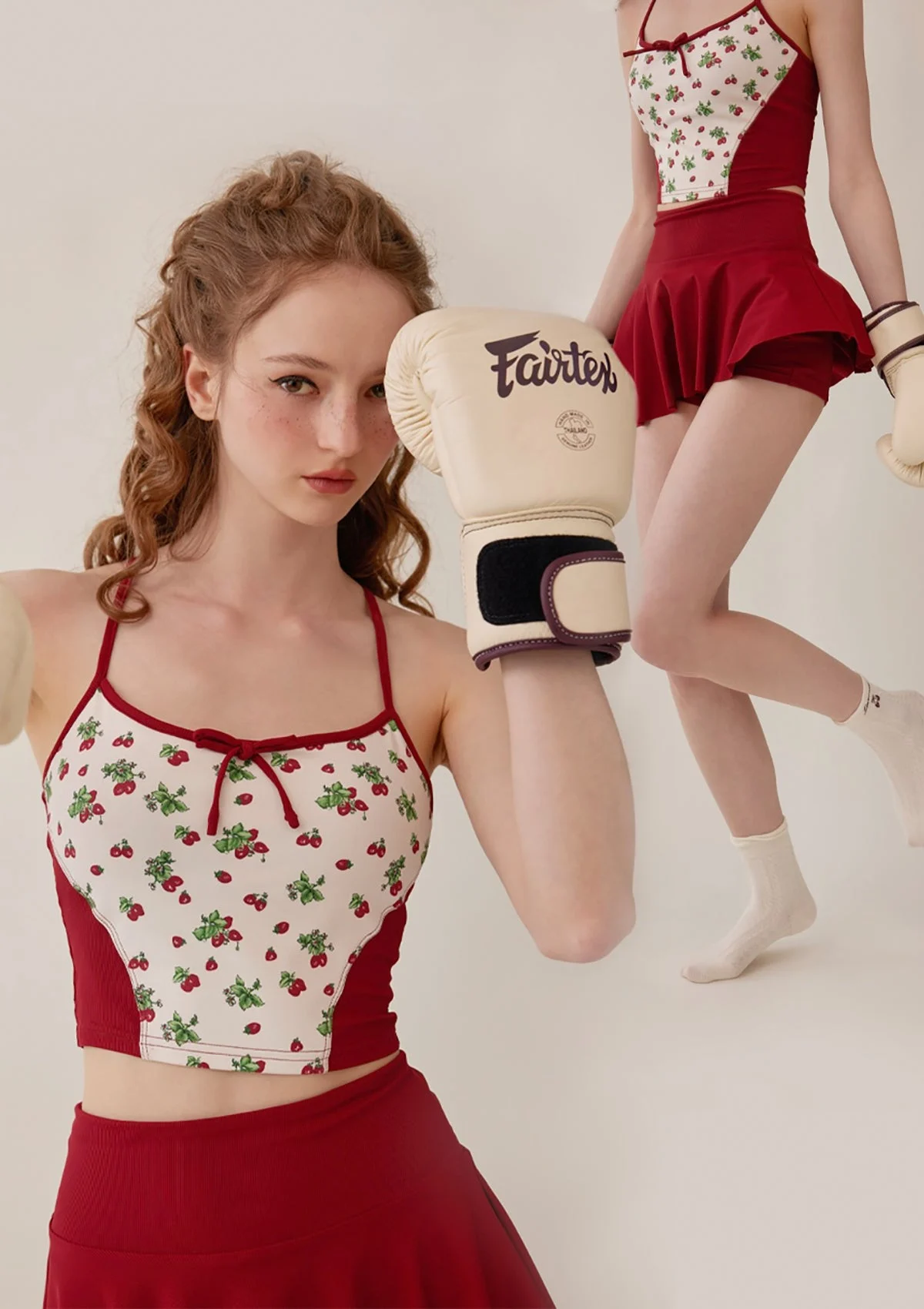 （US Exclusive）Vibrant Strawberry Sports Camisole