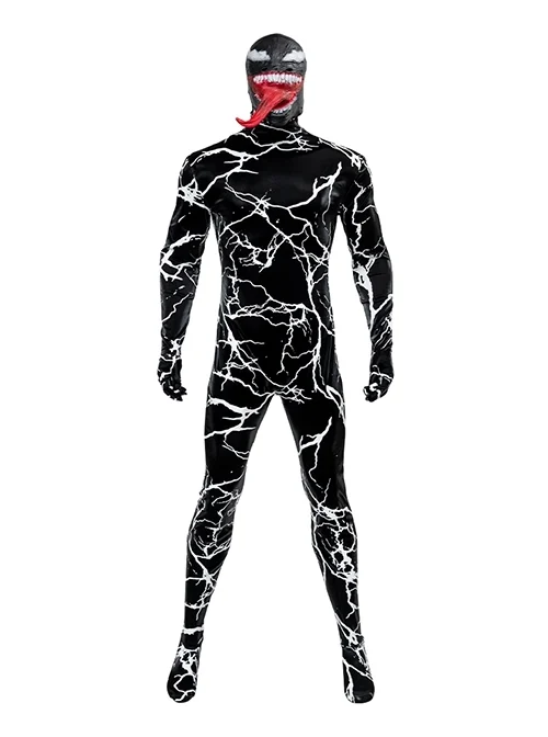 Venom The Last Dance Venom Bodysuit Halloween Cosplay Costume Set