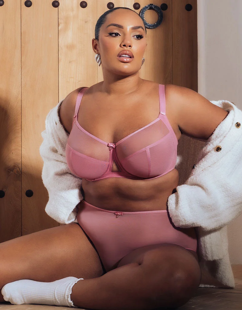 Victory Side Support Balcony Bra Rose Pink