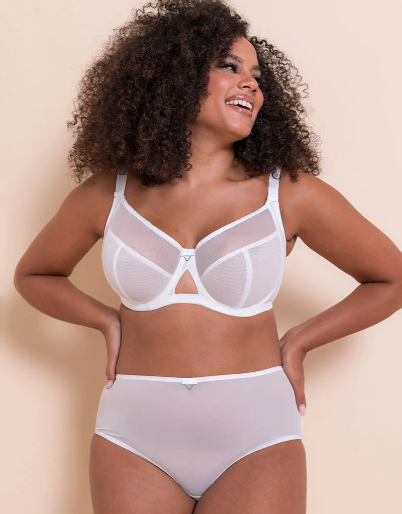 Victory Side Support Balcony Bra White