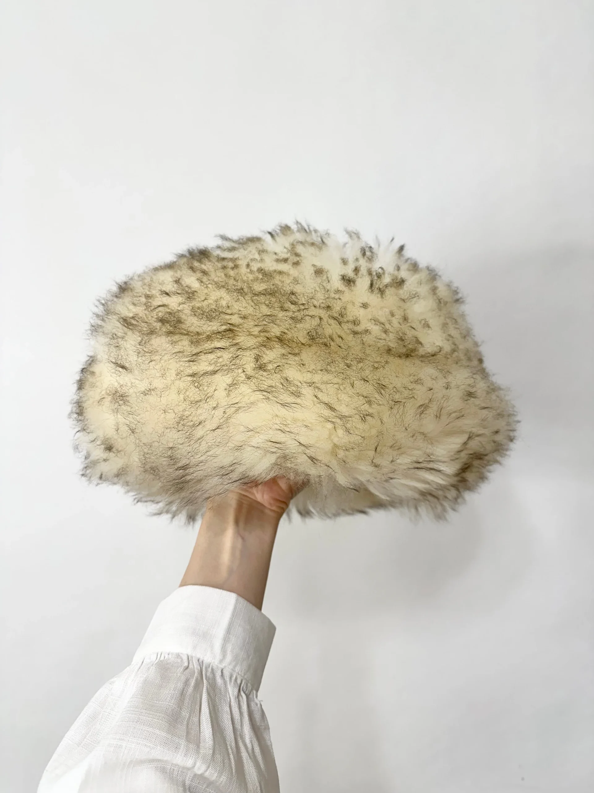 Vintage 1950s Genuine Lamb Fur Italian Hat