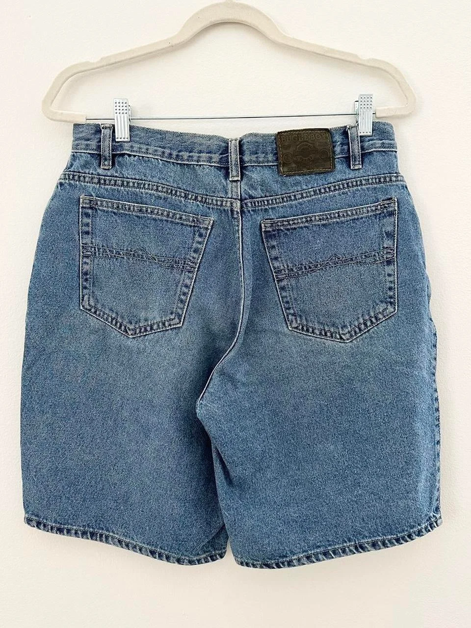 Vintage 750 Bugle Boy Blue Midwash 100% Cotton Denim Jorts (30")