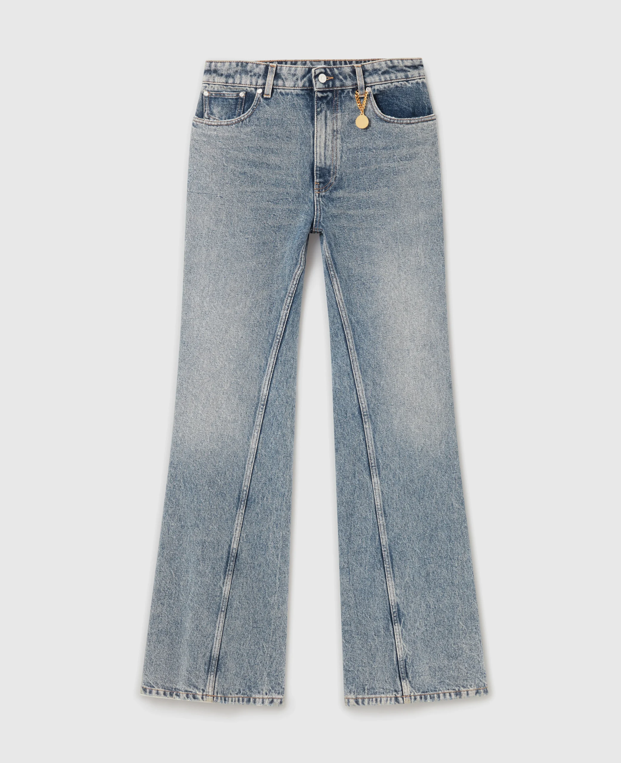 Vintage Wash Bootcut Jeans