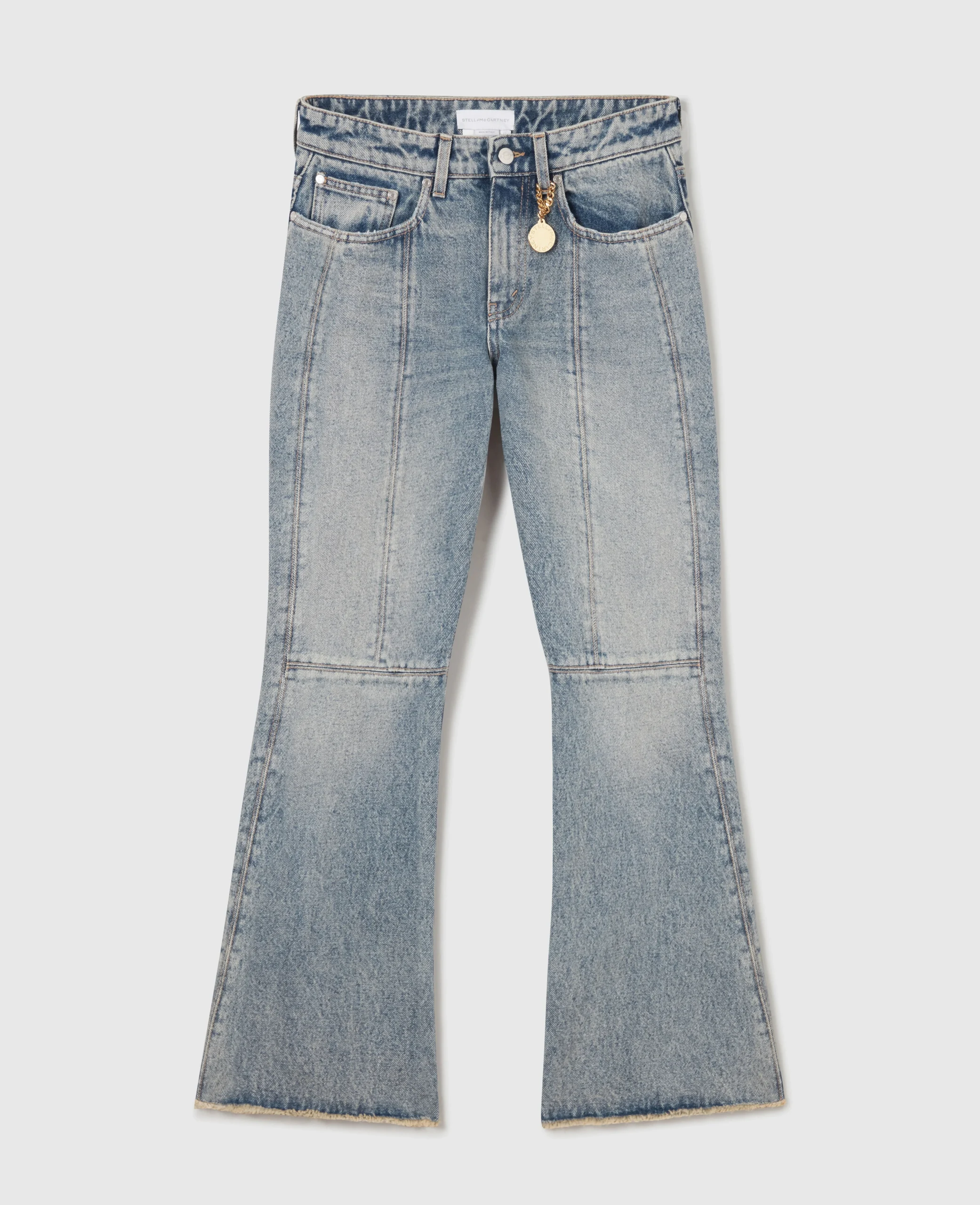 Vintage Wash Kick-Flare Jeans