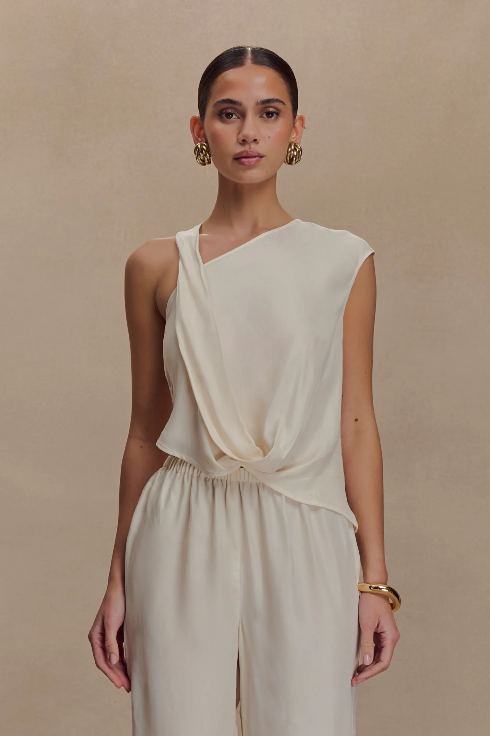VioletaAsymmetric Top - Ivory