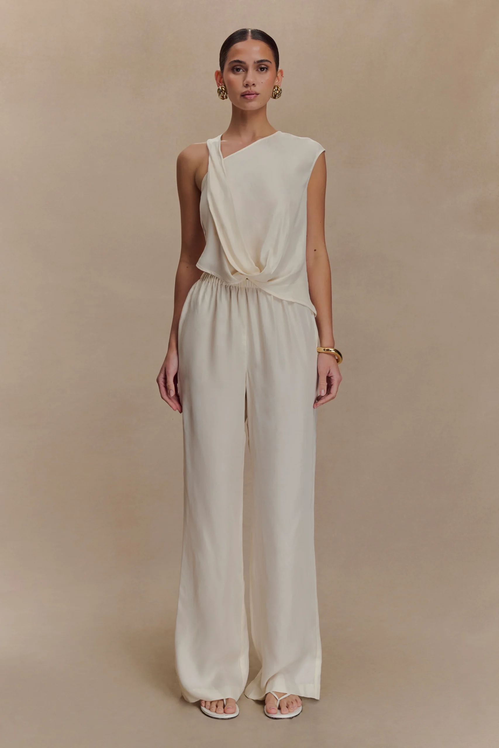 VioletaStraight Leg Pant - Ivory
