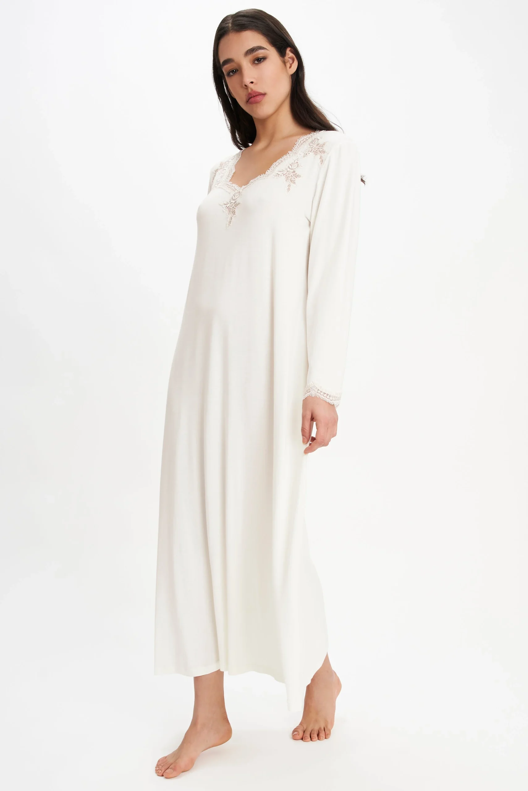 Viscose Jersey Long Nightgown