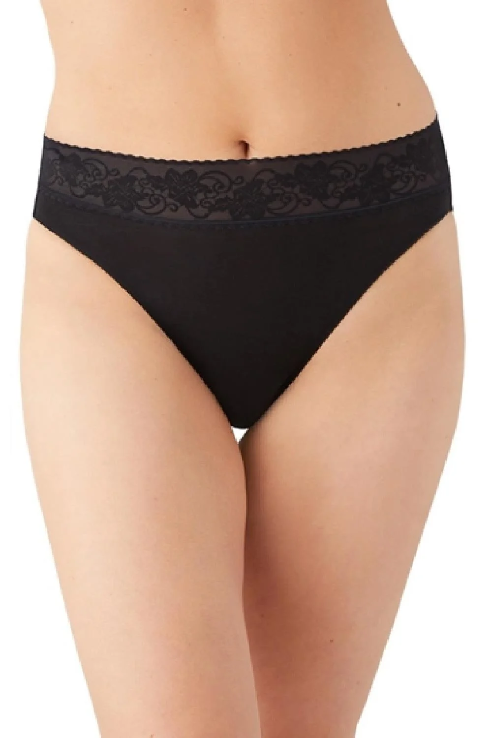 Wacoal Comfort Touch Hi-Cut Brief, Black (871353)