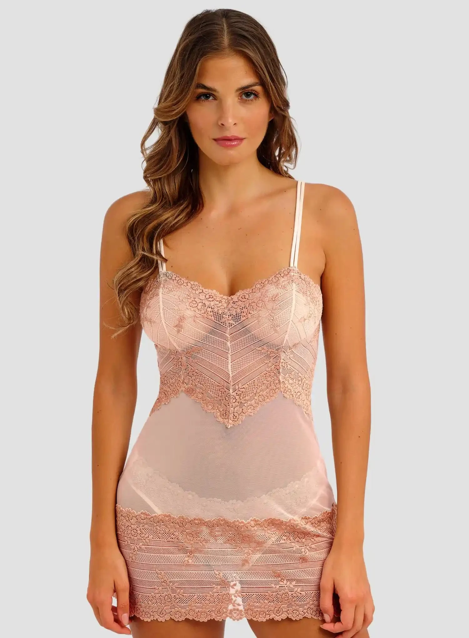 Wacoal: Embrace Lace Chemise Rose Dust