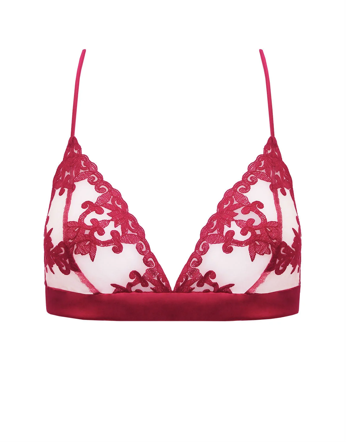 Wallflower Embroidered Bralette