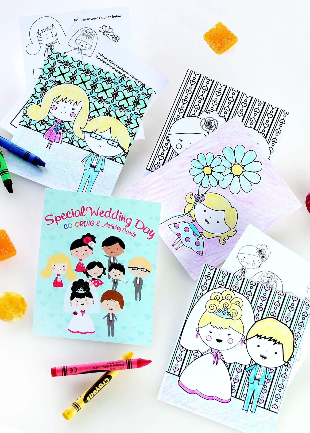 Wedding Day Activity Cards