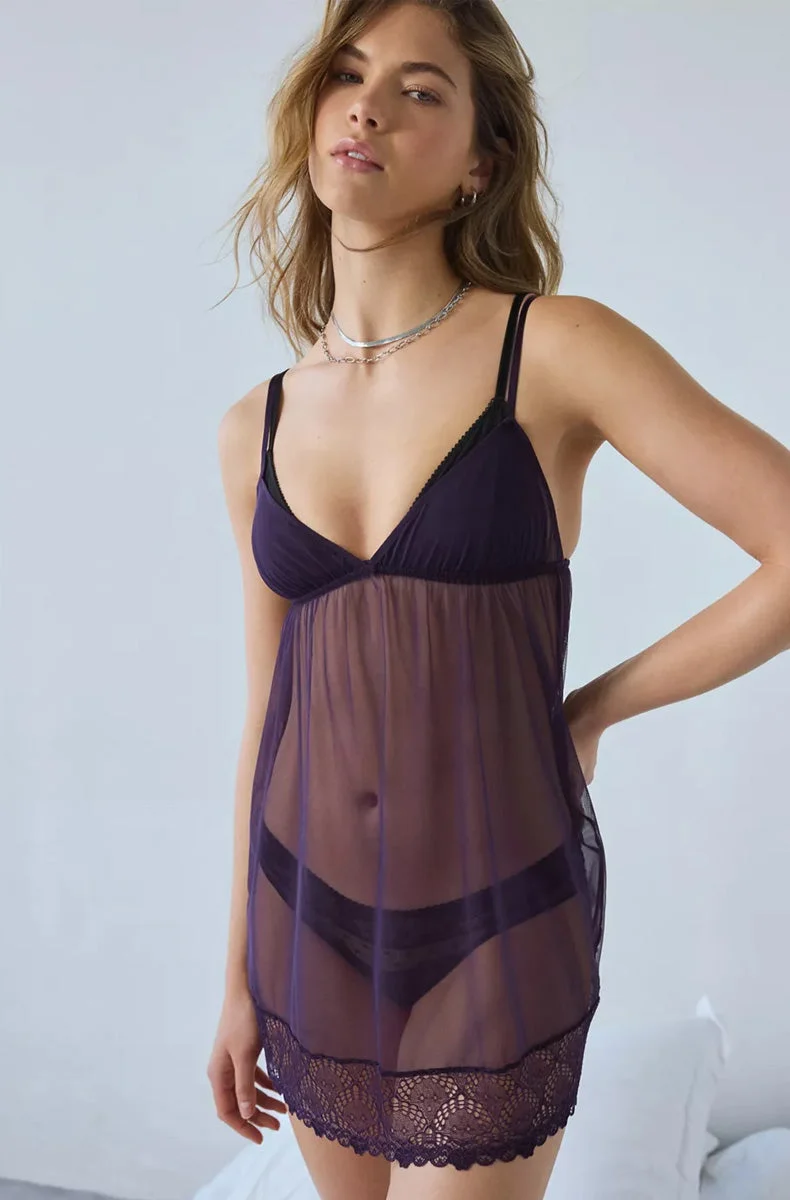 Whisper Sweet Nothings Phoebe Babydoll (Open Back)