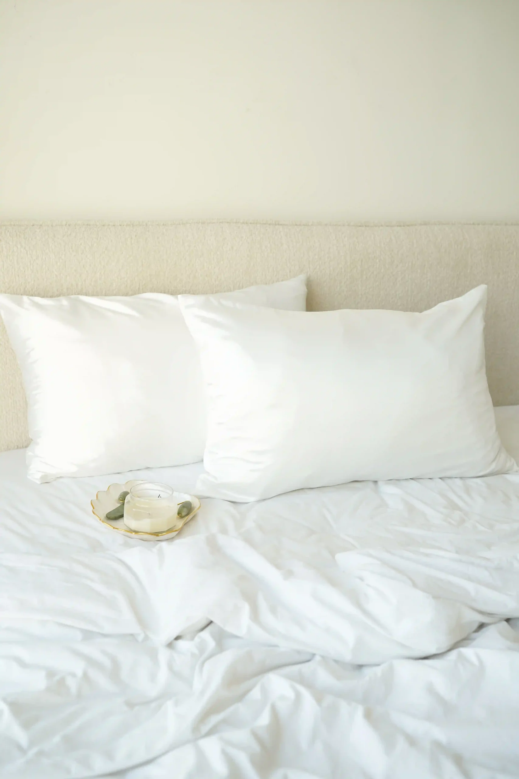 White Silk Pillowcase