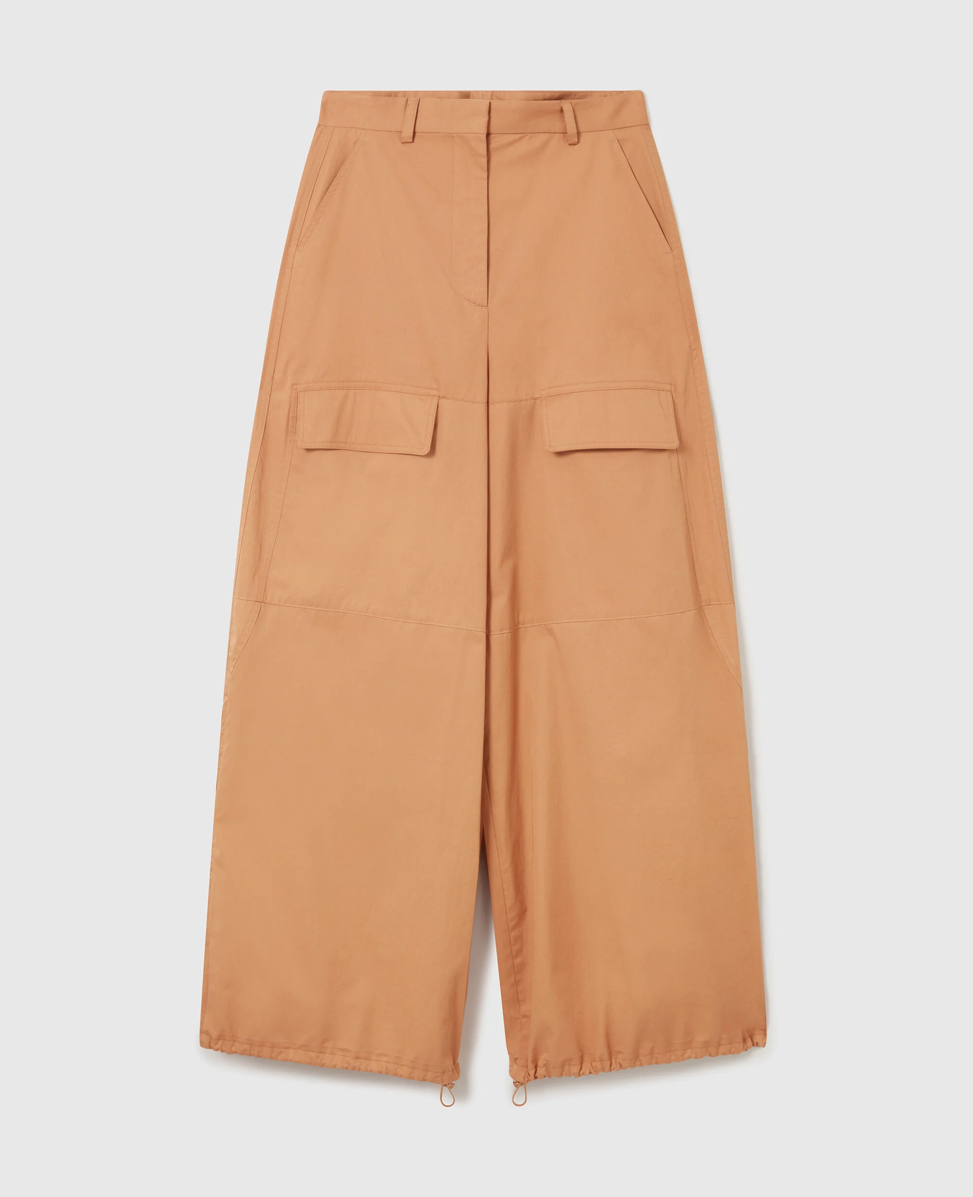 Wide-Leg Cargo Trousers