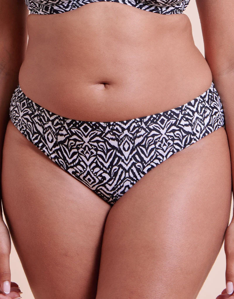 Wild Horizon Bikini Brief Black Print