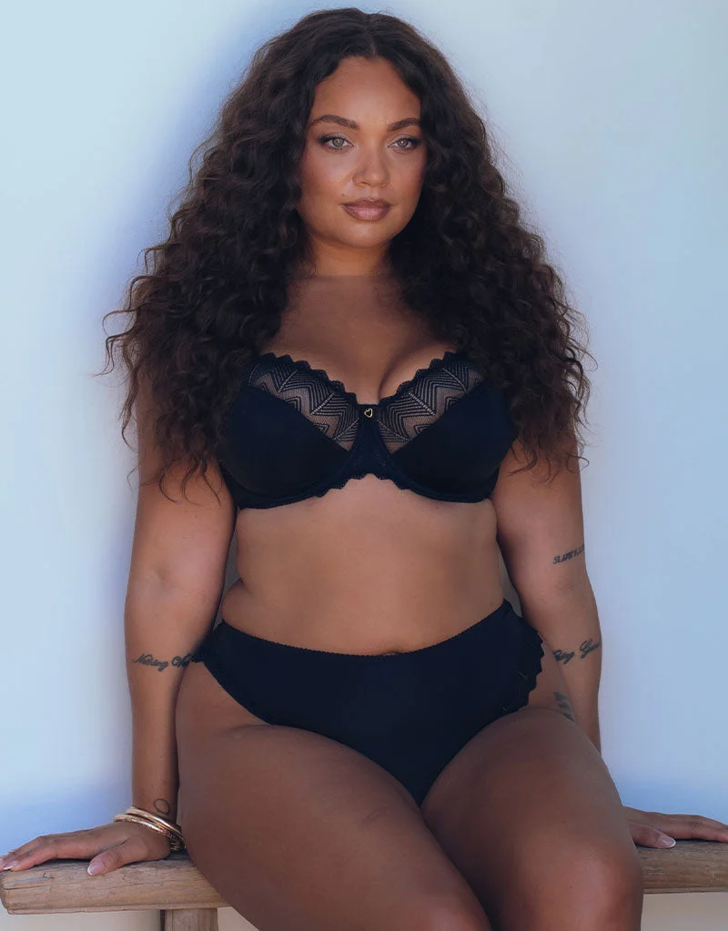 Wild One Balcony Bra Black