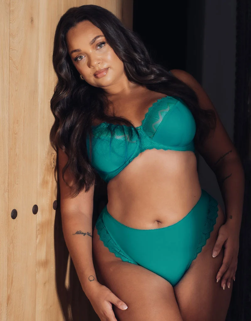 Wild One Balcony Bra Teal Blue