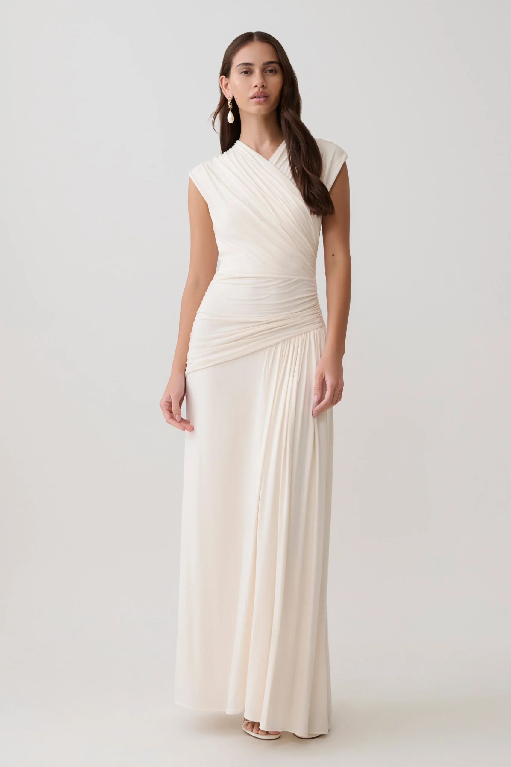 WinslowCross Over Modal Maxi Dress - Ivory