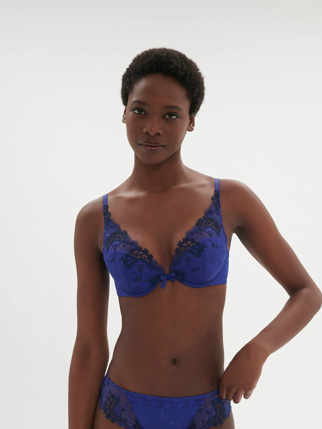 Wish Triangle Push Up Bra - Electric BlueRegular price