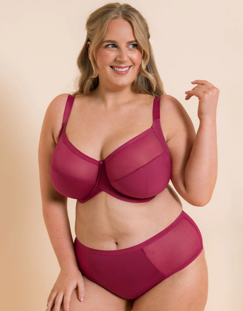 WonderFully Full Cup Side Support Bra Deep OrchidPurple