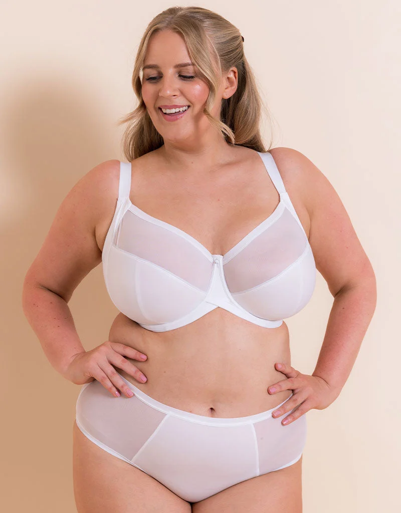 WonderFully Full Cup Side Support Bra White