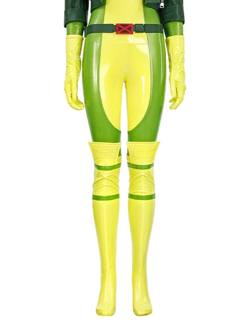 X-Men '97 Rogue Anna Marie Halloween Cosplay Accessories Green Long Shoe Covers