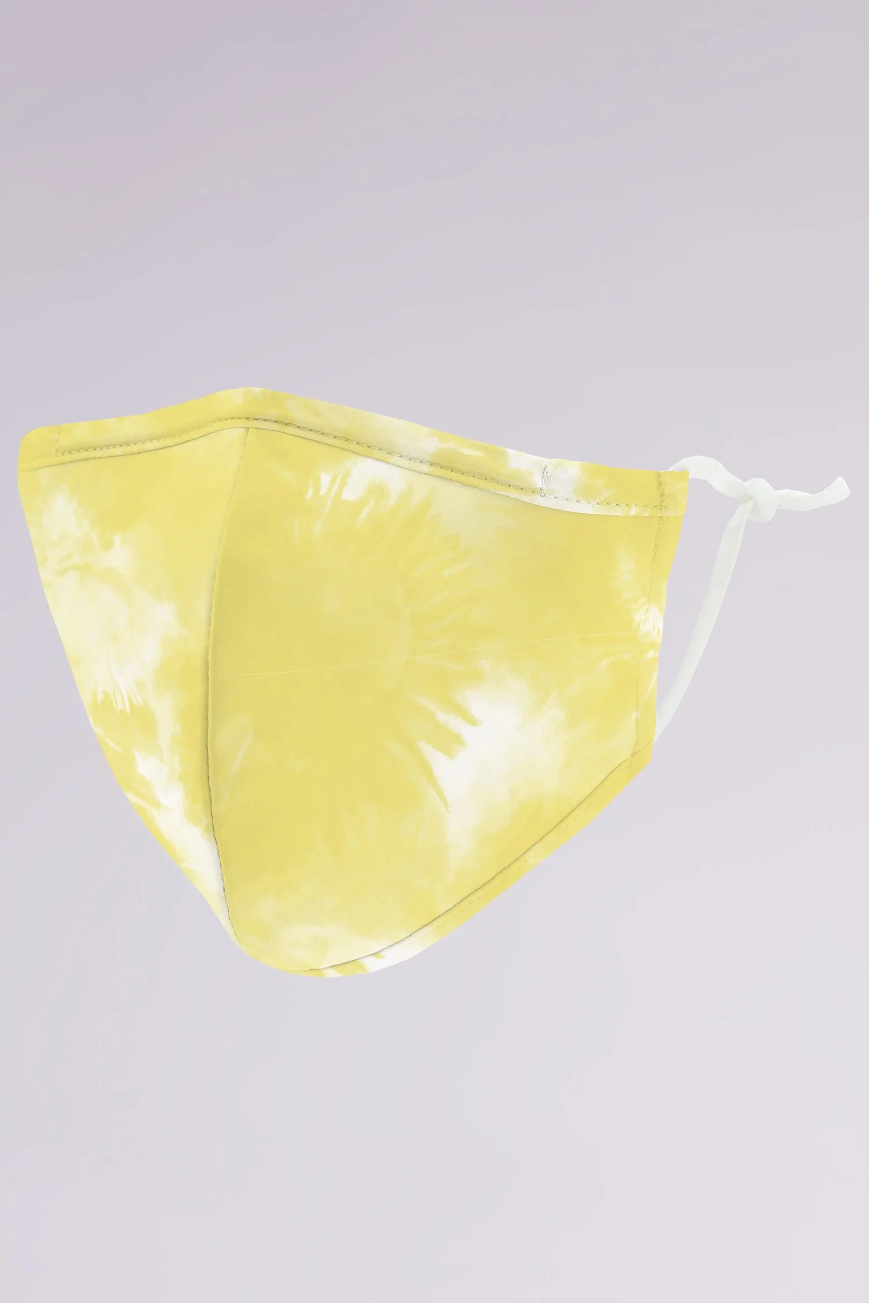 Yellow Tie-Dye Kids Mask with Adjustable Ear Loops