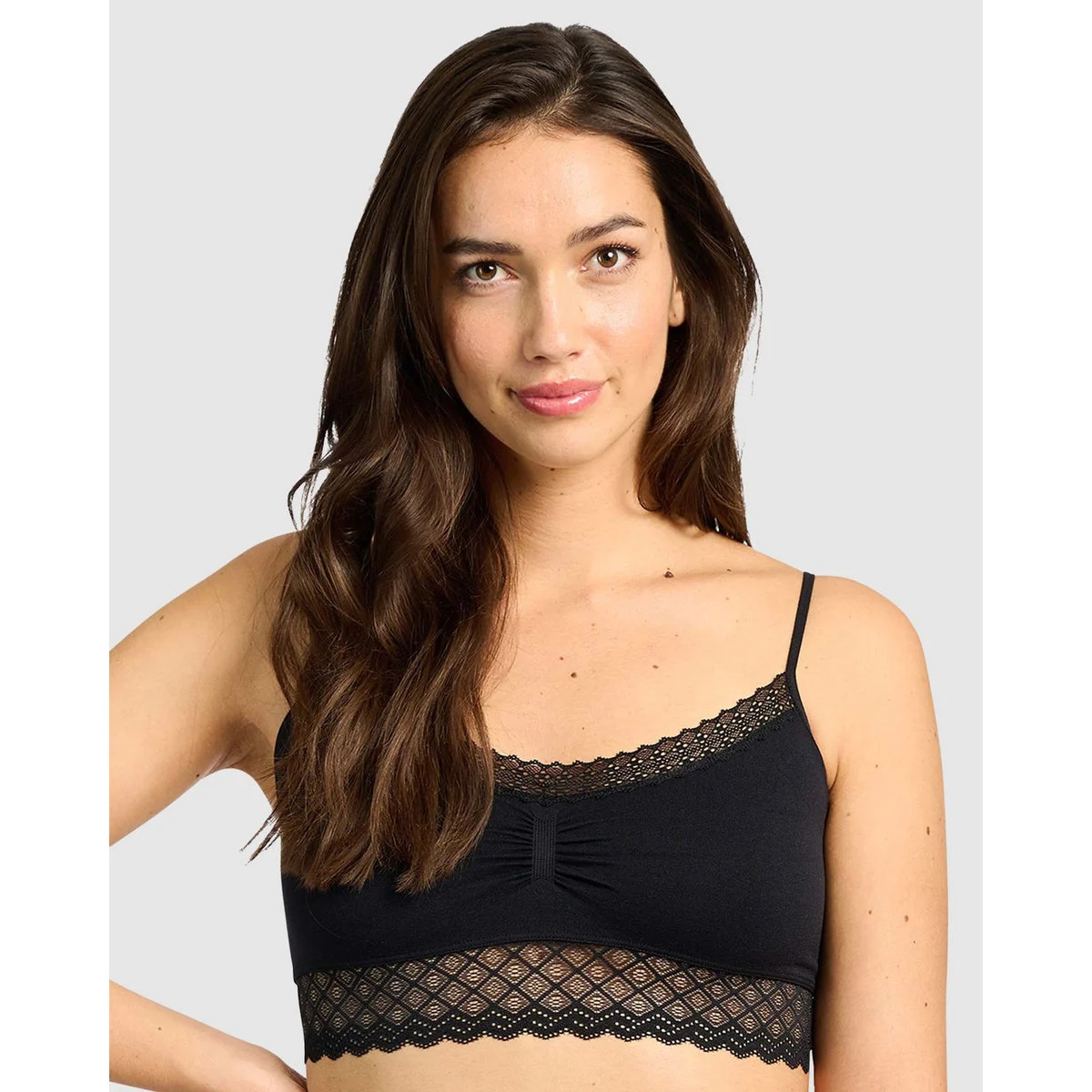Zen Dentelle Longline Wirefree Bralette with Lace