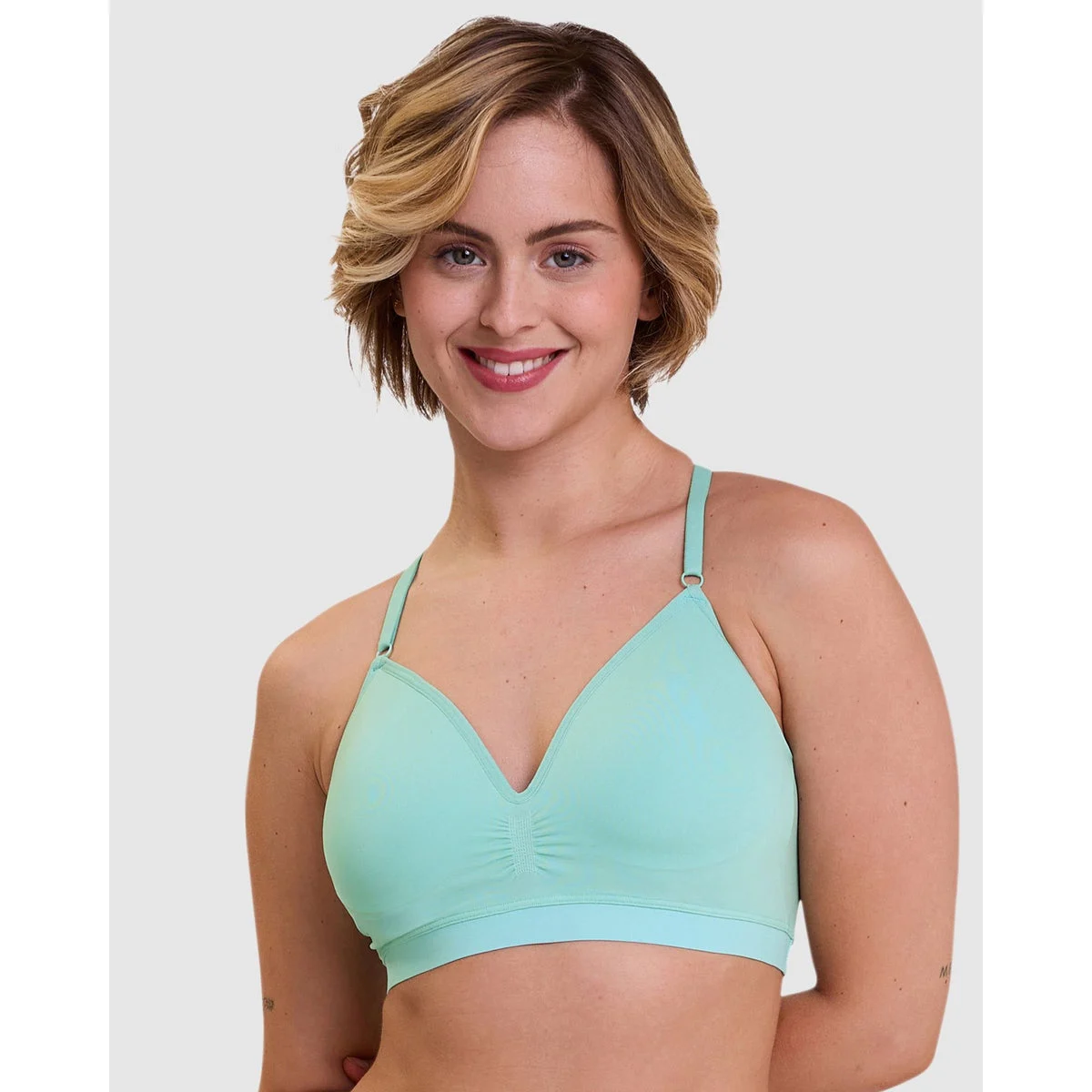 Zen Light Dentelle Longline Racerback Padded Wirefree Bralette
