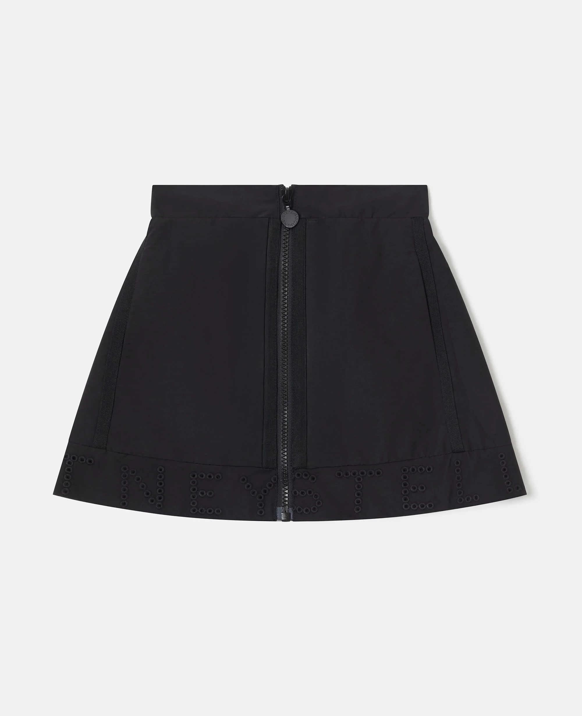 Zip-Front A-Line Skirt
