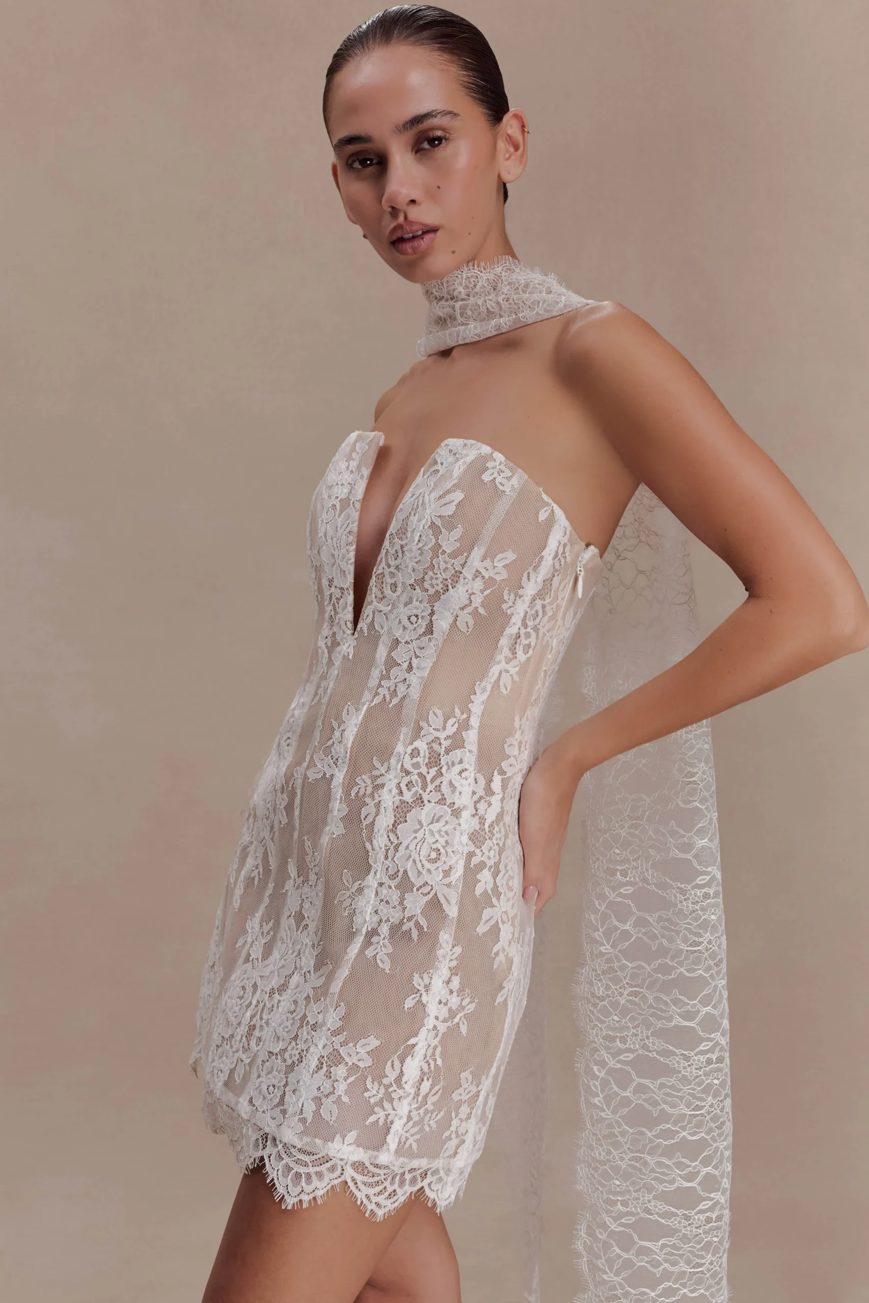 ZoeyLace Scarf - Ivory